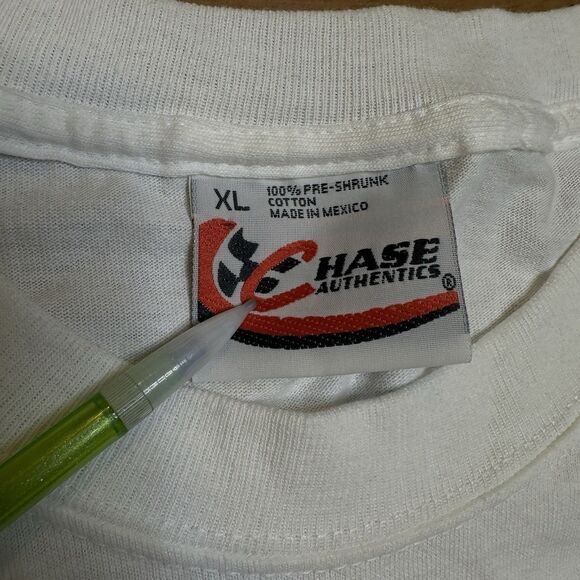 Michael Waltrip #15 NASCAR Chase Authentics Mens XL White Long Sleeve Shirt - Picture 6 of 16